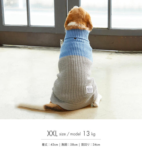MANDARINE BROTHERS バイカラーニット/BICOLOR KNIT